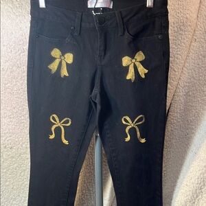 Upcycled Paintwork  Artworks Design Black Pants